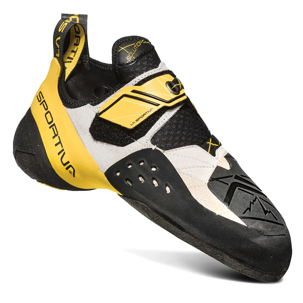 La Sportiva Solution Mens Climbing Shoe White/Yellow