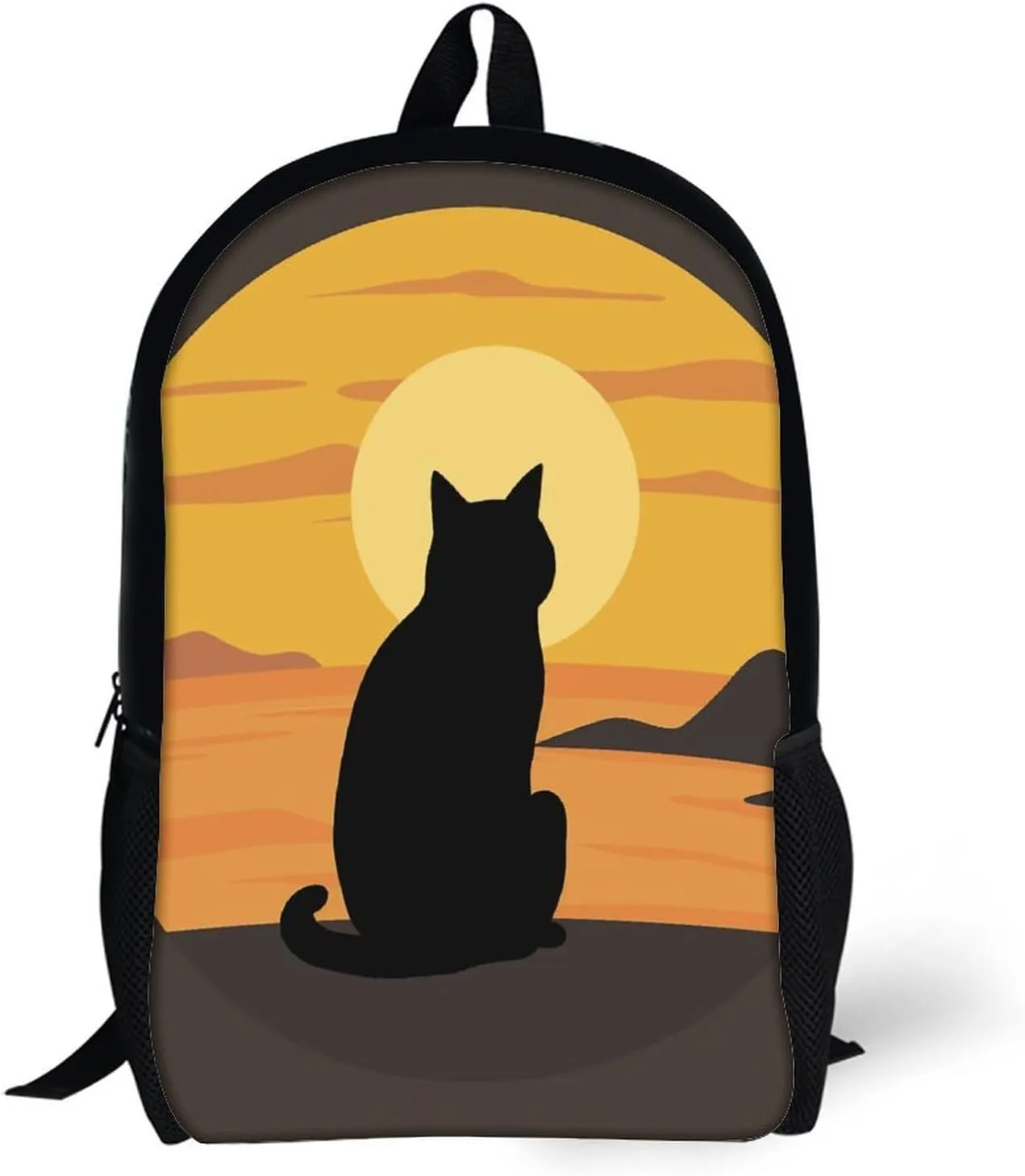 Laptop Backpack for Men 17 Inch Warm Cat Work Casual Backpack Lightweight Travel Shoulder Bag