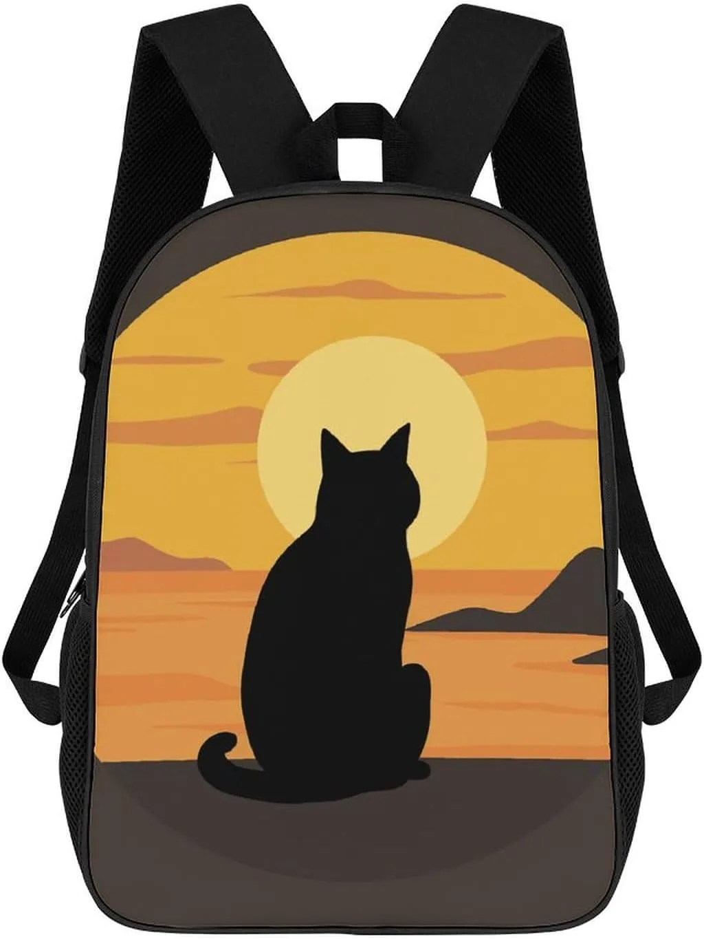 Laptop Backpack for Men 17 Inch Warm Cat Work Casual Backpack Lightweight Travel Shoulder Bag