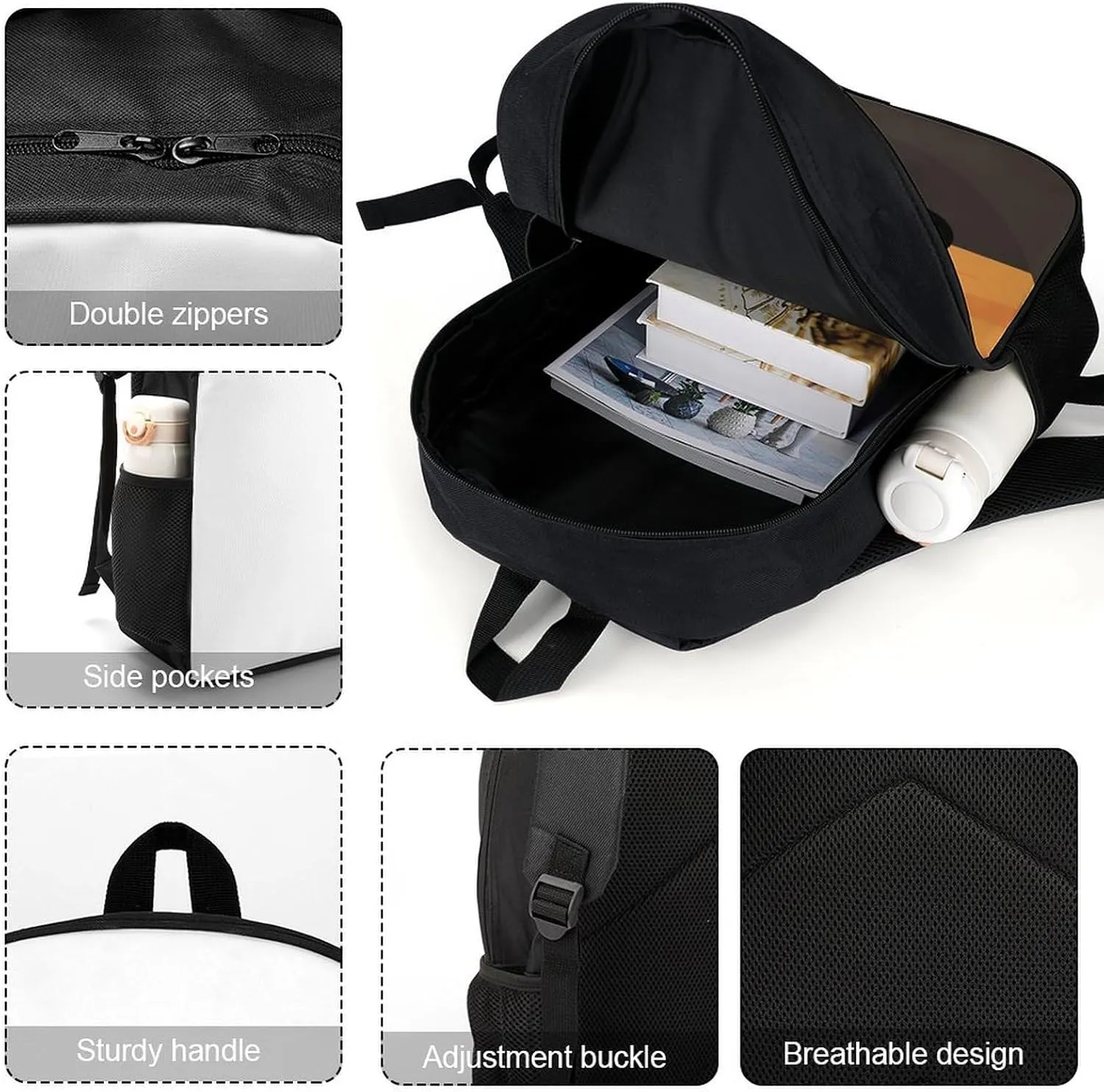 Laptop Backpack for Men 17 Inch Warm Cat Work Casual Backpack Lightweight Travel Shoulder Bag