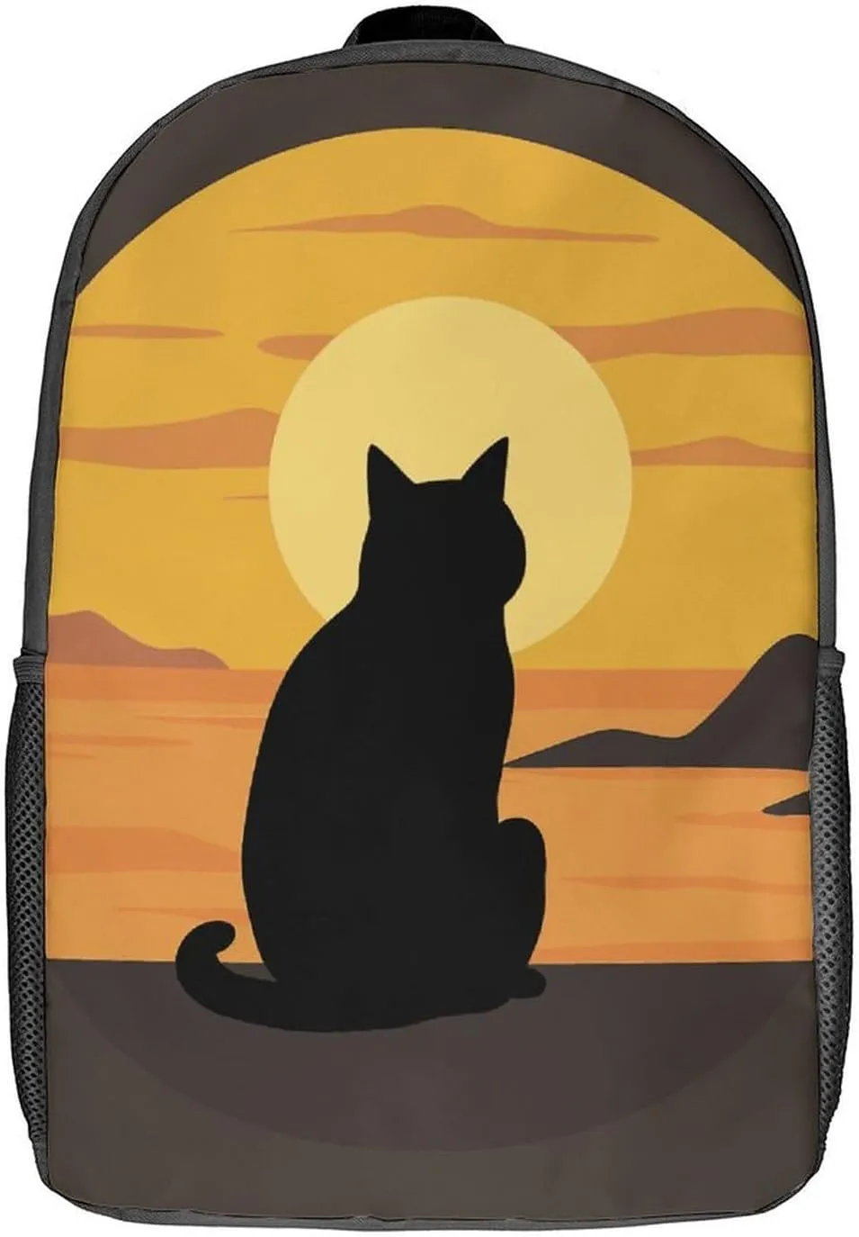 Laptop Backpack for Men 17 Inch Warm Cat Work Casual Backpack Lightweight Travel Shoulder Bag