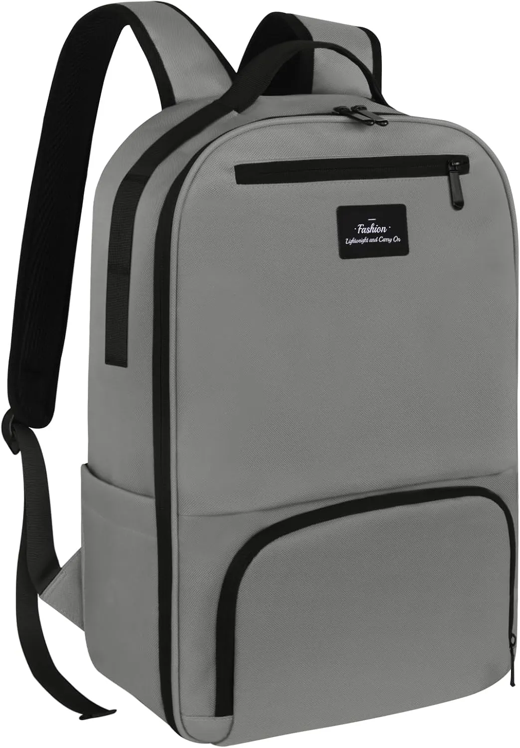 Laptop Backpack for Men, Mens Work Backpack, Bookbag for Men Women, Book Bag for School Teens, Travel Laptop Backpack Fits 15.6 Inch Notebook, Water Resistant Backpack with Luggage Strap (Grey)