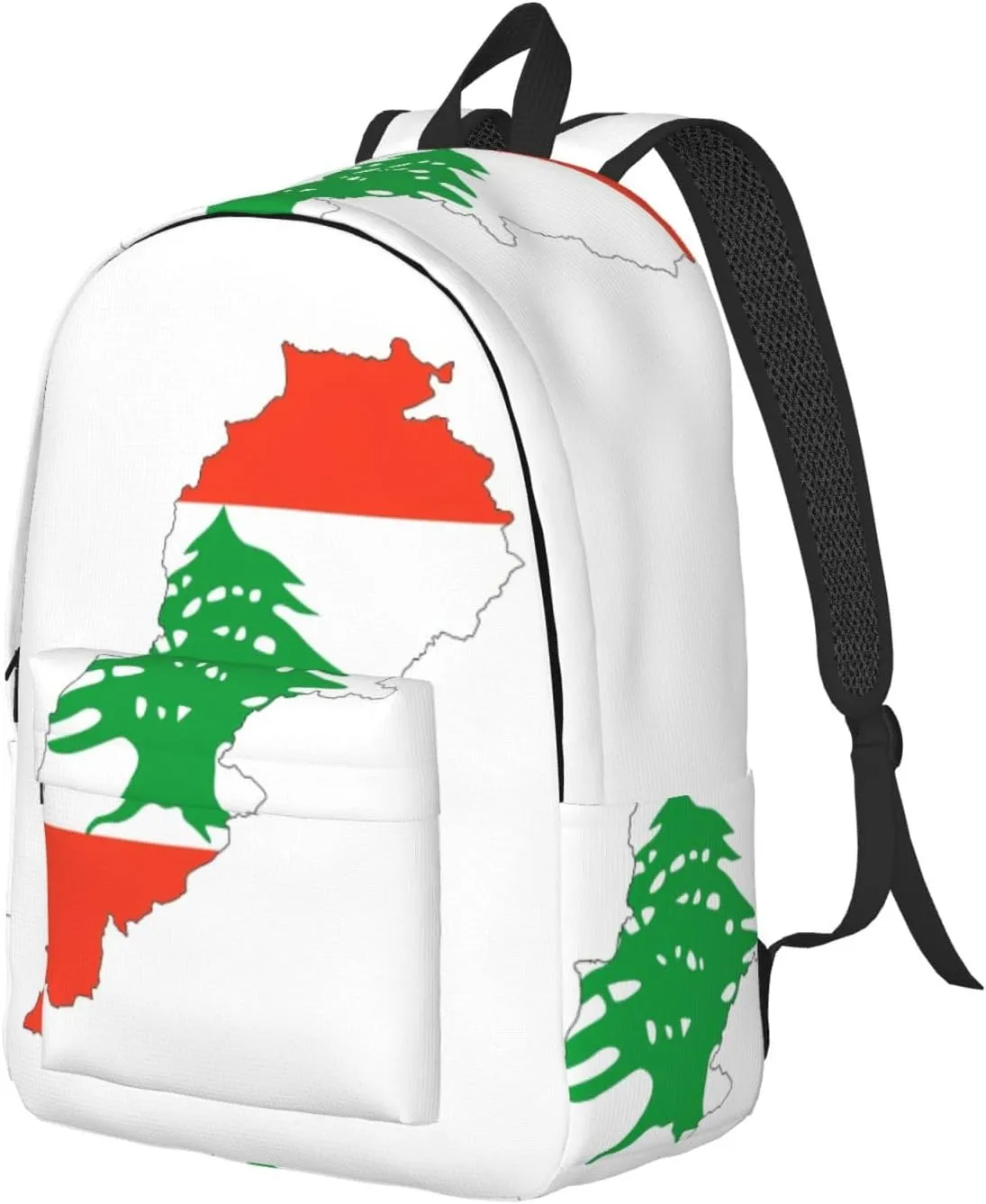 Lebanon Flag Map print Travel Laptop Backpack, Carry on Backpack, Computer Bag for Men Women College Book Bag