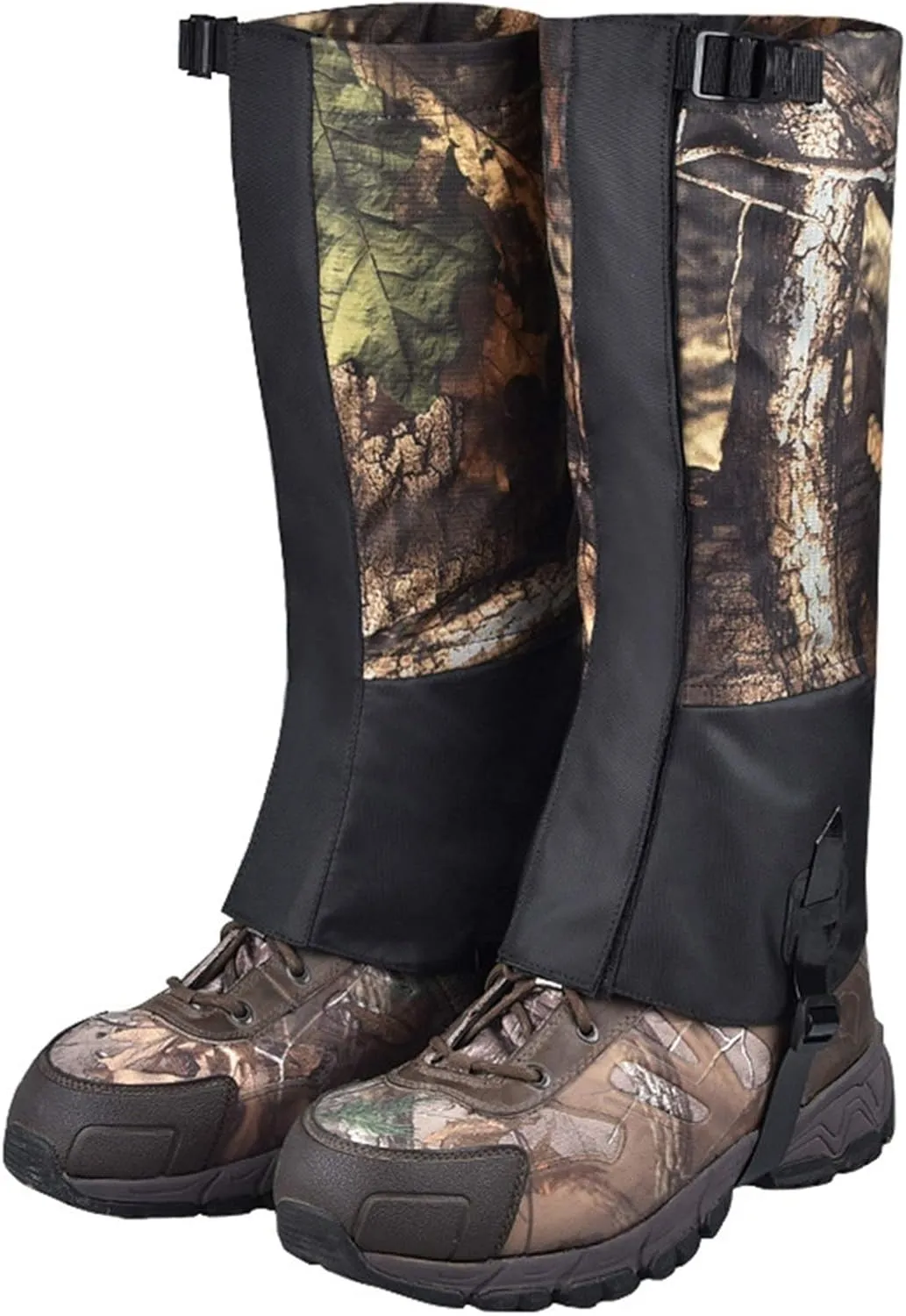 Leg Gaiters, Outdoor Mountaineering Gaiters, Waterproof Snakebite-Proof Gaiters, Adjustable Snow Boot Covers, Suitable for Hiking, Skiing, Hunting and Mountain Climbing (Size : X-Large)