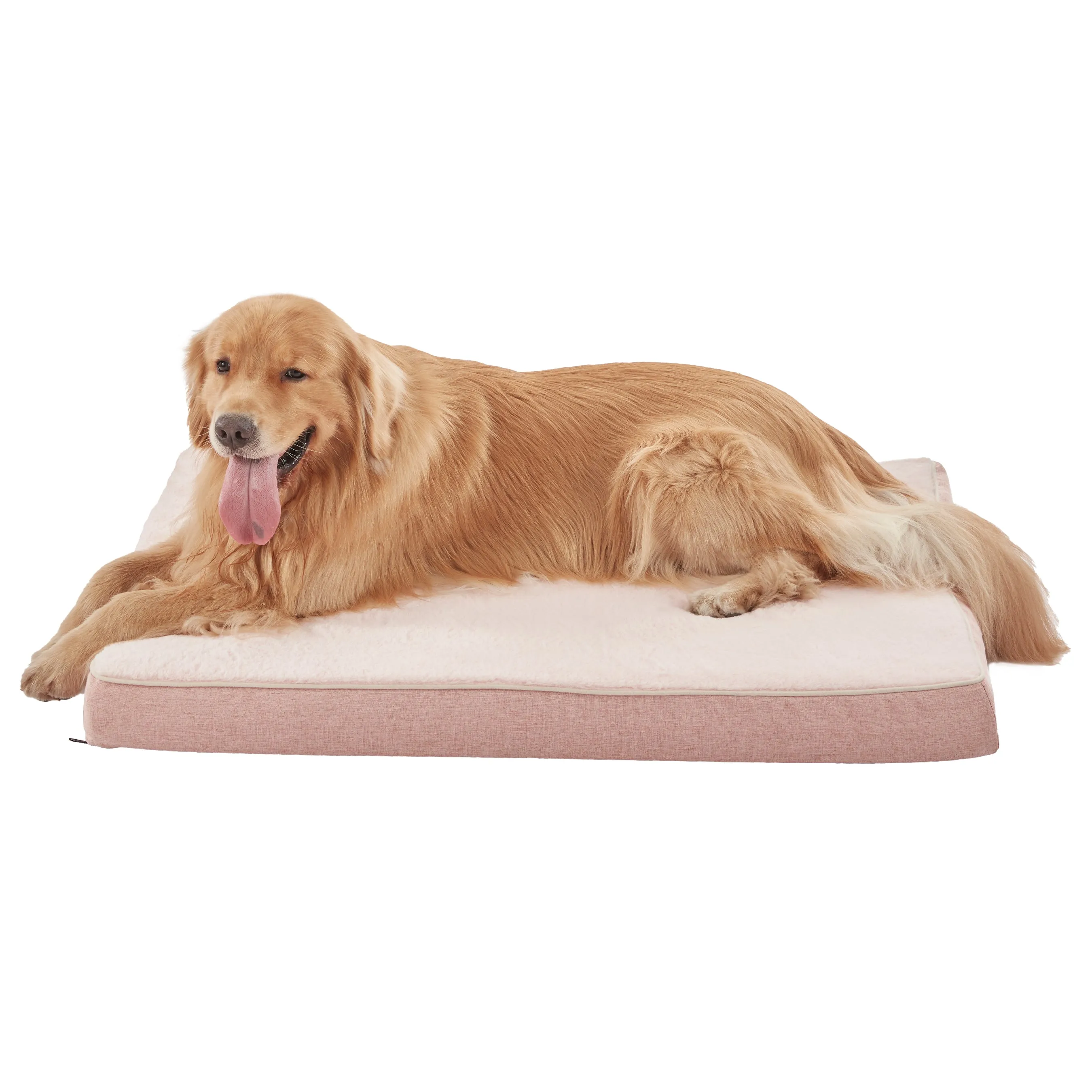 LFC PETS Plush Memory Foam Orthopedic Dog Beds for Medium to Extra Large Jumbo Dogs, Pet Crate Bed Mat with Cooling Gel Sponge, Removable Washable Cover & Waterproof Lining, M/L/XLL
