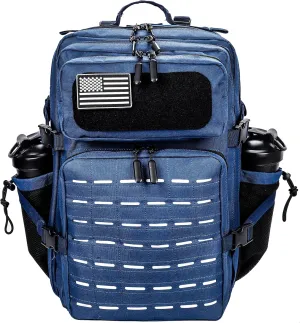 LHI Tactical Military Backpack for Men 25L/45L Large Molle Army Assault Pack 3 Day Hiking Rucksack With Bottle Holder