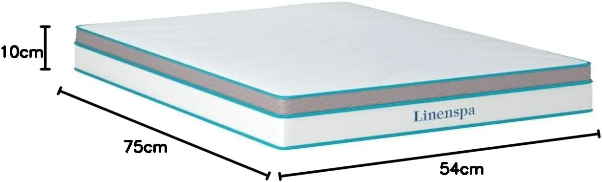Linenspa 10 Inch Memory Foam and Spring Hybrid Mattress - Medium Feel - Bed in a Box - Quality Comfort and Adaptive Support - Breathable - Cooling - Perfect for a Guest Bedroom - Full Size