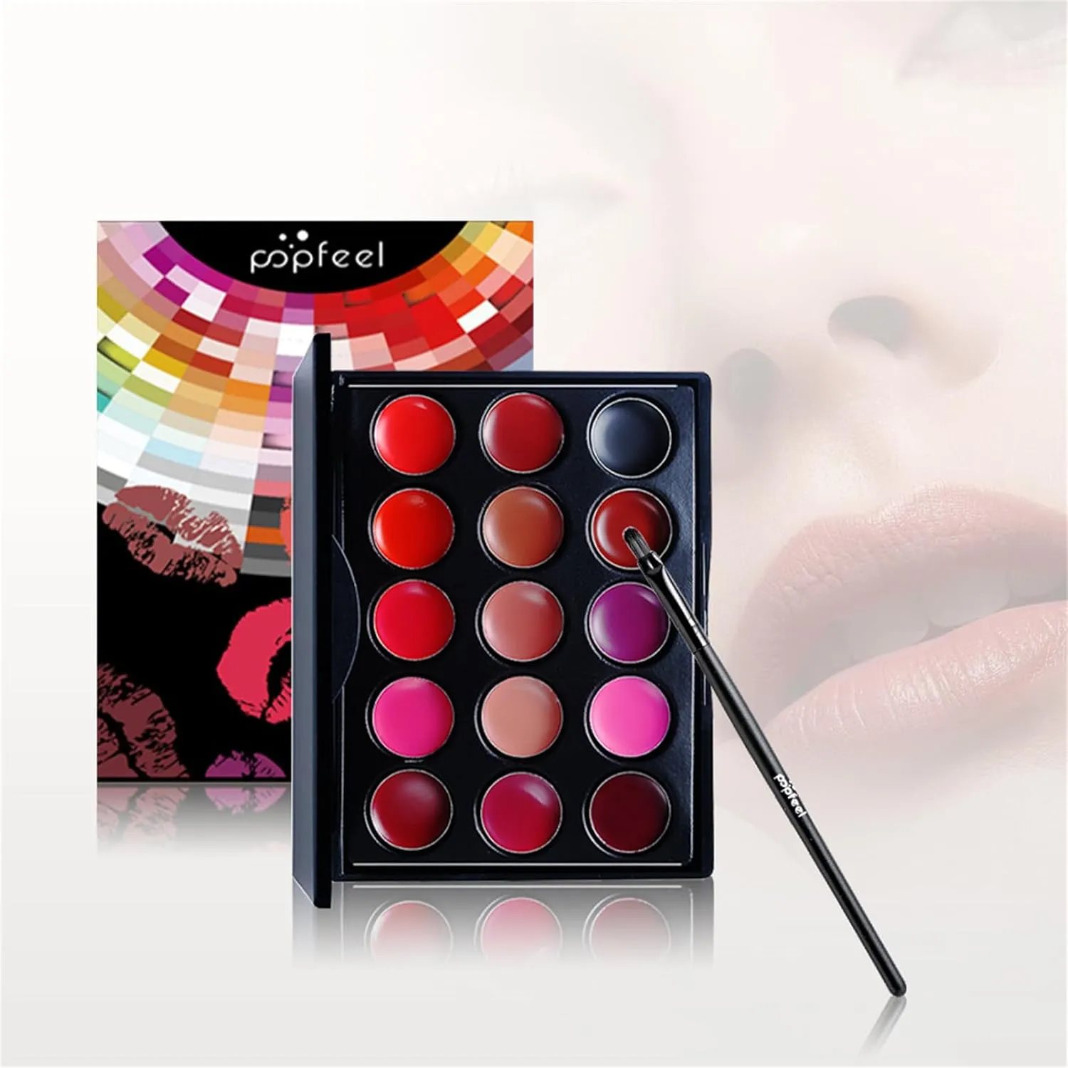 Lip Makeup Kits for Women, Lip Makeup Set for Beginners,Mother's Day Gifts for Women Girls, Lip Cosmetics Essential Bundle Include Lipstick Palette,Lip Brush