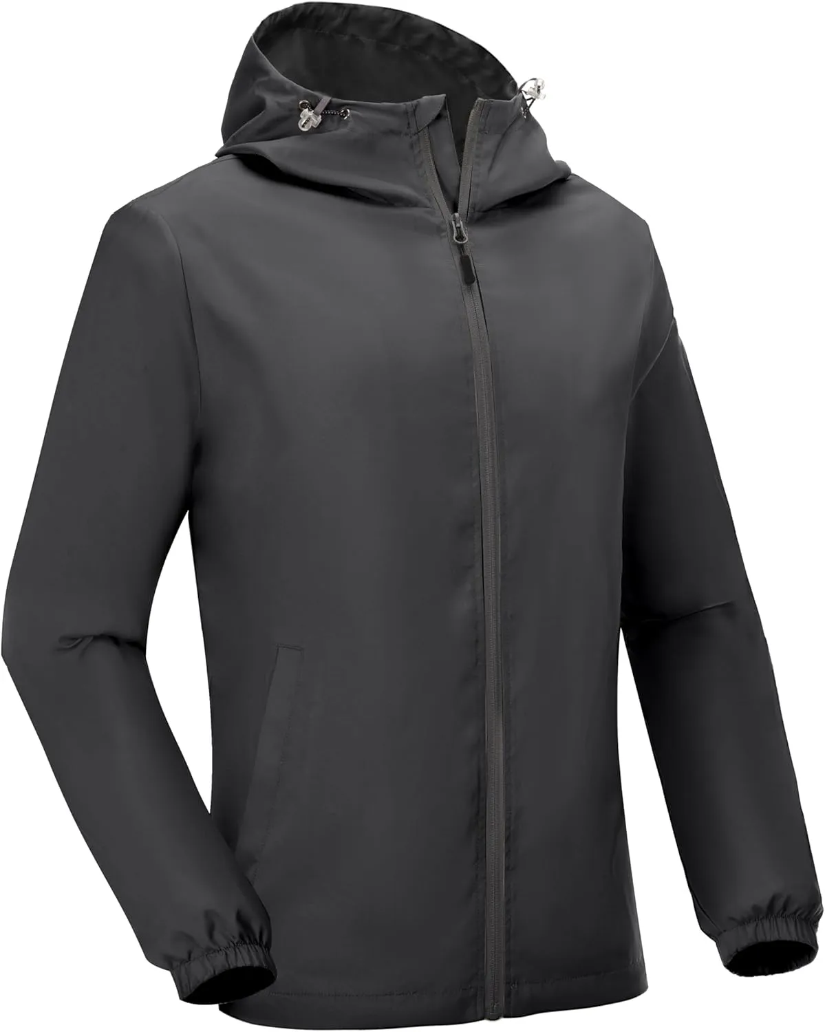 Little Donkey Andy Men’s Lightweight Breathable Windbreaker Golf Jacket UPF50  Windproof Outdoor Running Coat