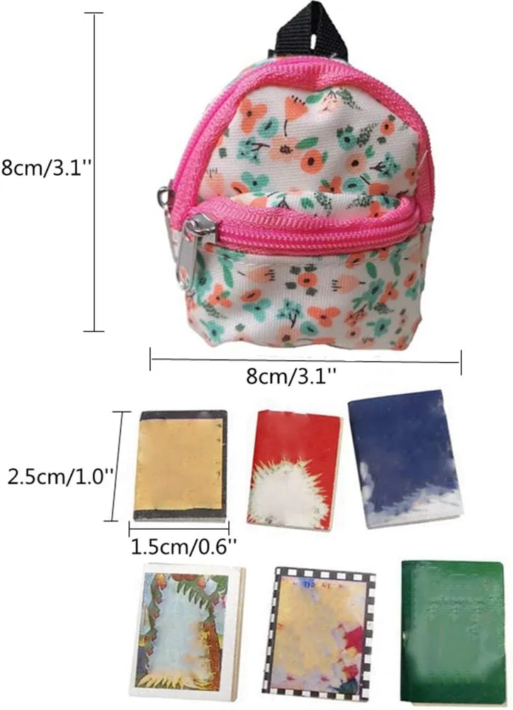 Lizard backpack for Bearded Dragons School Bag & Books Set Reptile Apparel Accessories Handmade Photo Party Back to School Supplies for Lizard Bearded Dragon Crested Gecko Chameleon (Flower)