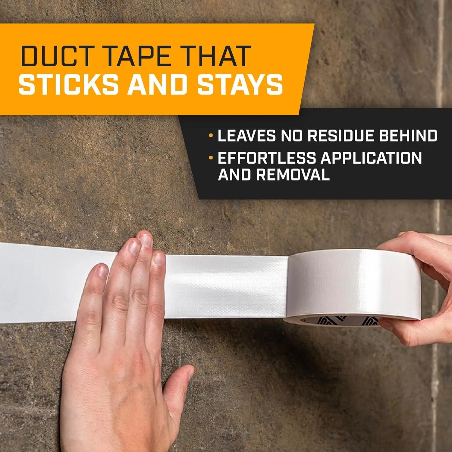 Lockport White Duct Tape - Roll Multi 6 Pack 20 Yards x 2 Inch - Waterproof - No Residue - Duct Tape Bulk Value
