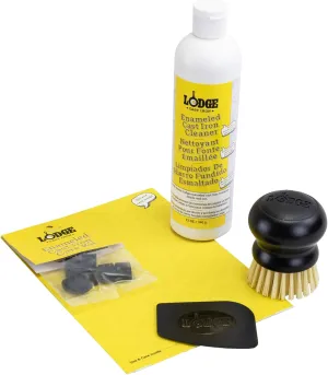 Lodge Enameled Cast Iron & Ceramic Stoneware Care Kit, White, 12 oz