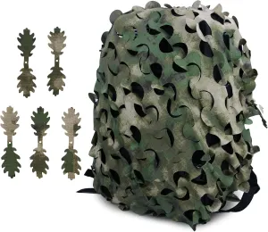 LOOGU Tactical Backpack Cover, Breathable Mesh Camo Camouflage Pack Cover Great for Tactical Military Gear Combat (Backpack Not Included)