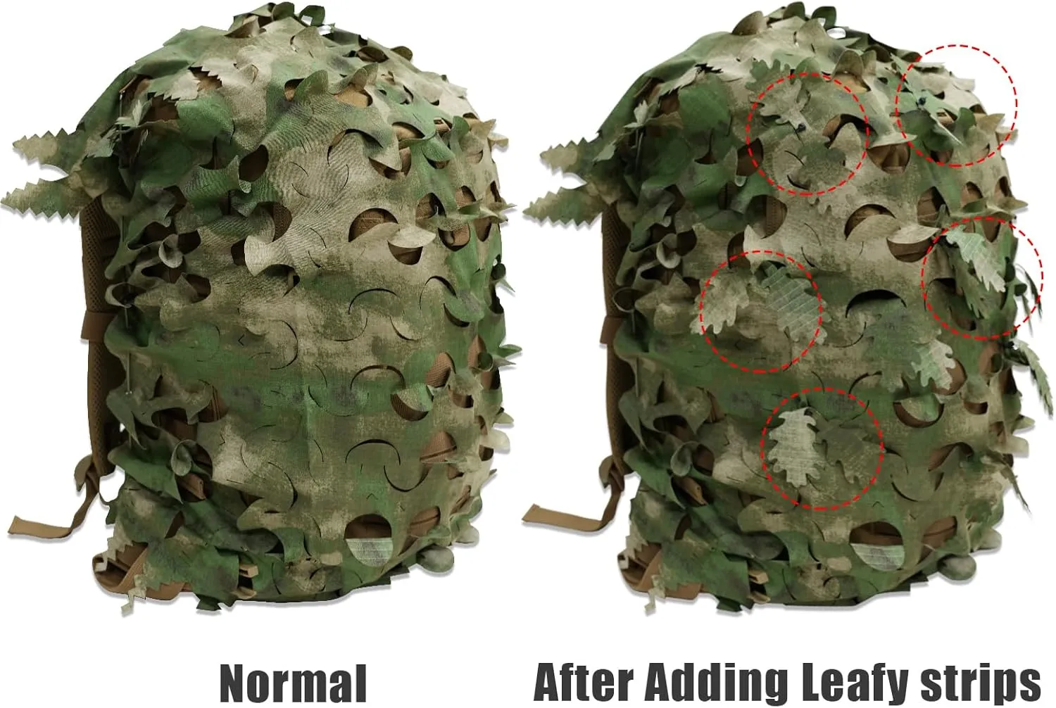 LOOGU Tactical Backpack Cover, Breathable Mesh Camo Camouflage Pack Cover Great for Tactical Military Gear Combat (Backpack Not Included)