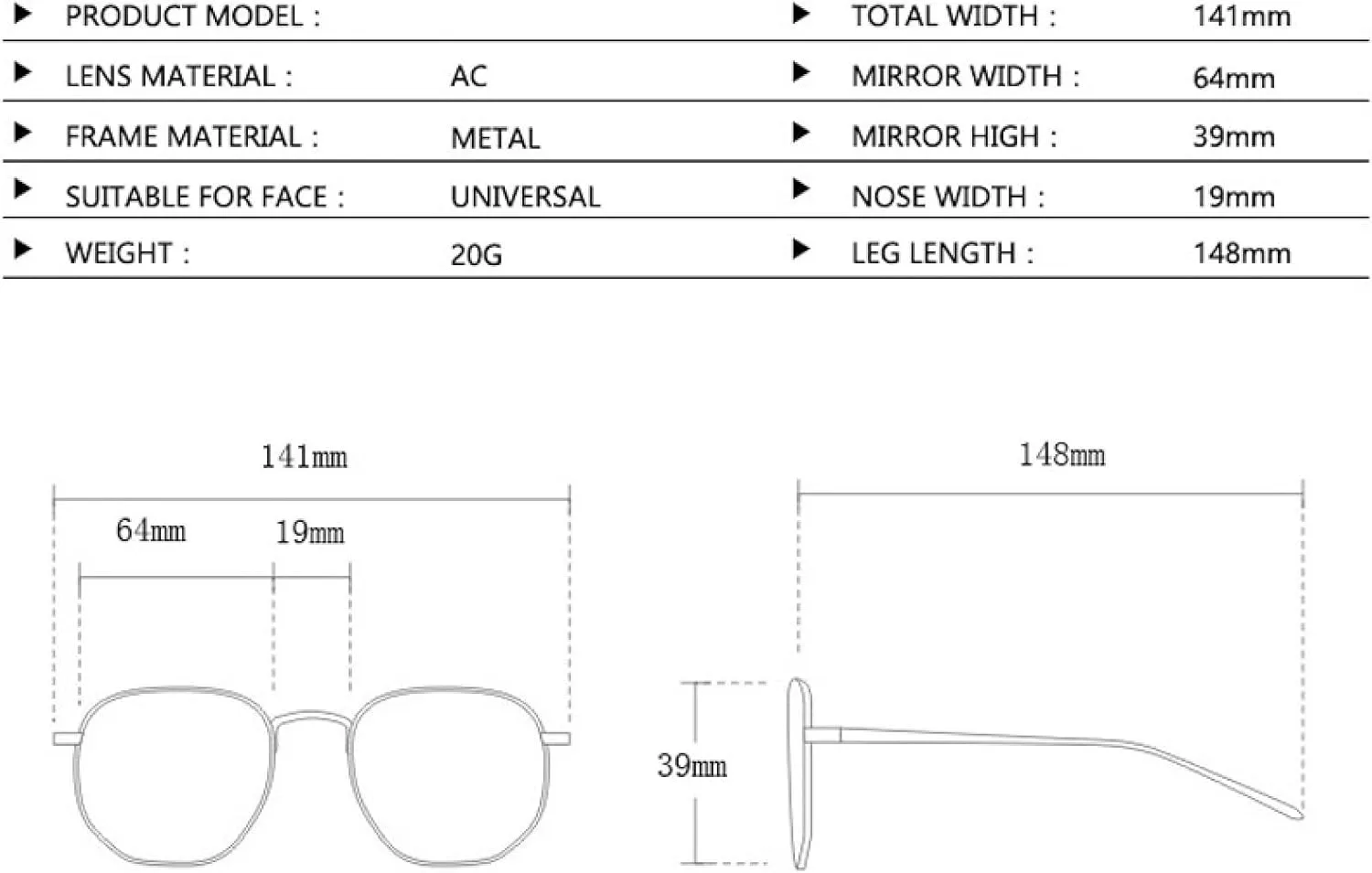 Luxury Sunglasses Women Men Small Polygonal Metal Frame Sun Glasses Driving Travel Shades Eyewear Uv400