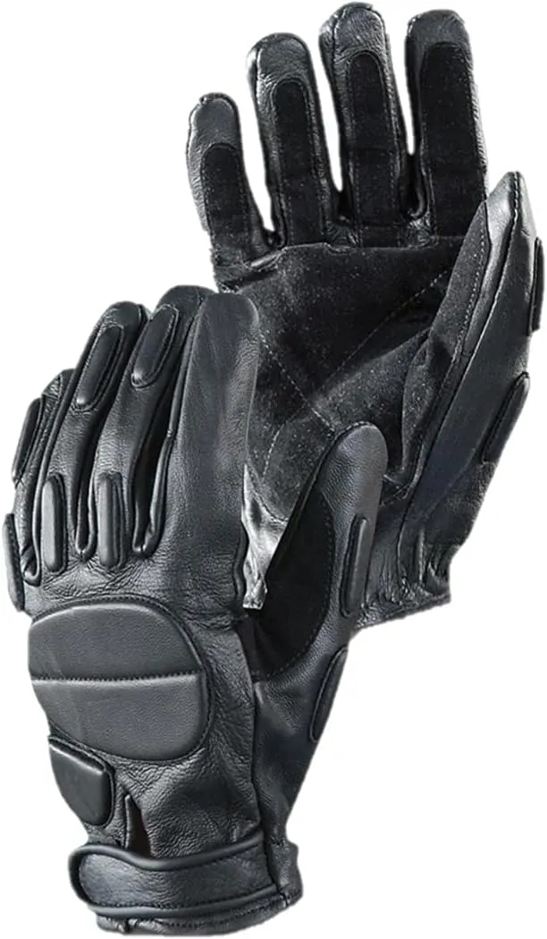 M MCGUIRE GEAR Full-Finger Leather Climbing and Rappelling Gloves