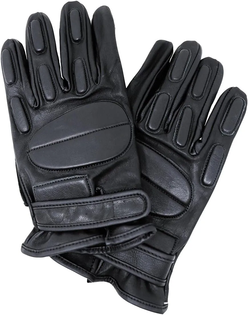M MCGUIRE GEAR Full-Finger Leather Climbing and Rappelling Gloves