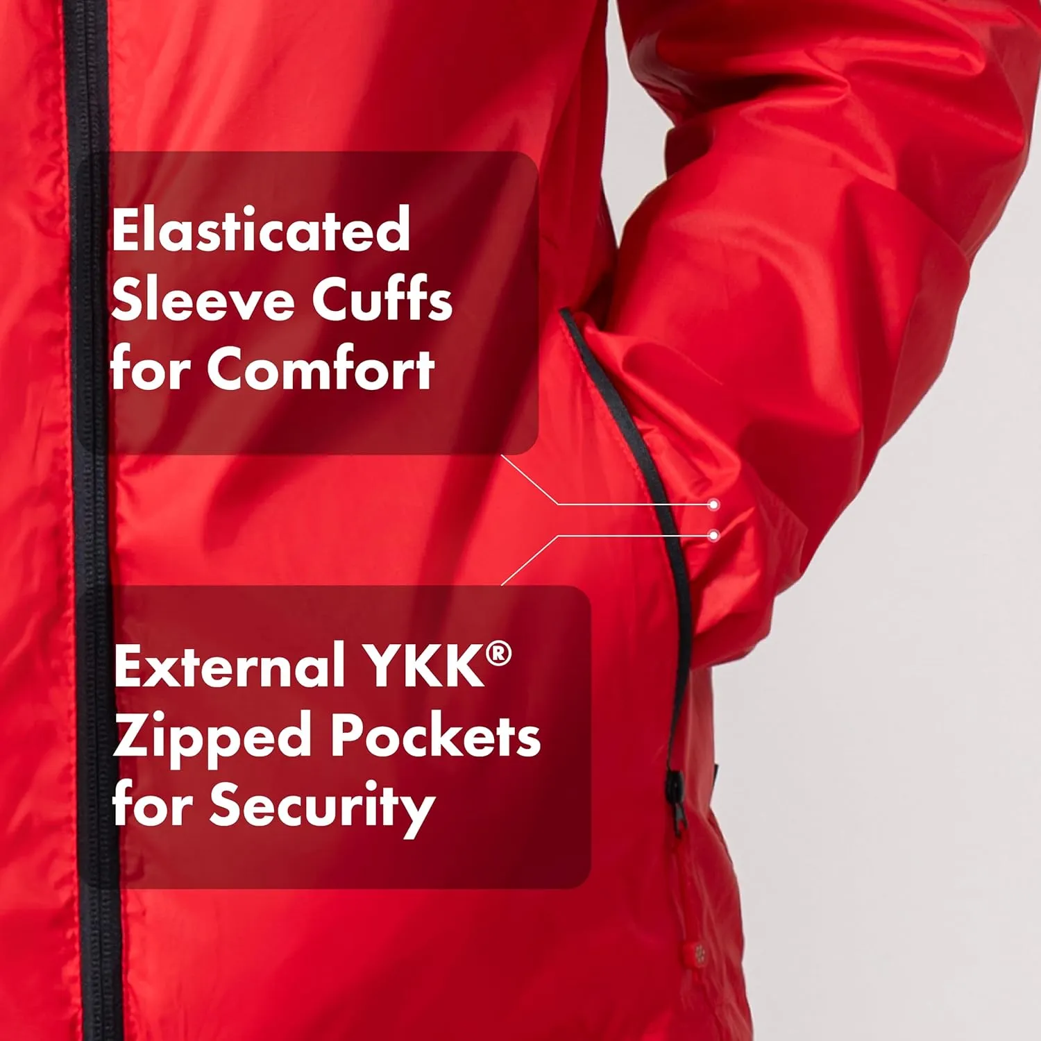 Mac in a Sac Men's Packable Rain Jacket - Origin - Lightweight Waterproof and Breathable Raincoat with Hood