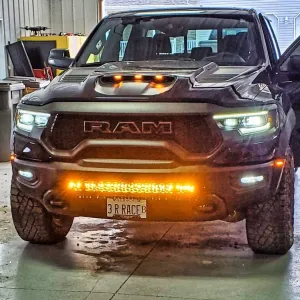 M&R Automotive LED Lightbar | Ultra-Bright 2019 2020 2021 2022 RAM TRX LED M&R 40" LIGHTBAR | Easy Install 40" LED Light in 15000 Lumens White and 7000 Lumens Amber (WHITE)