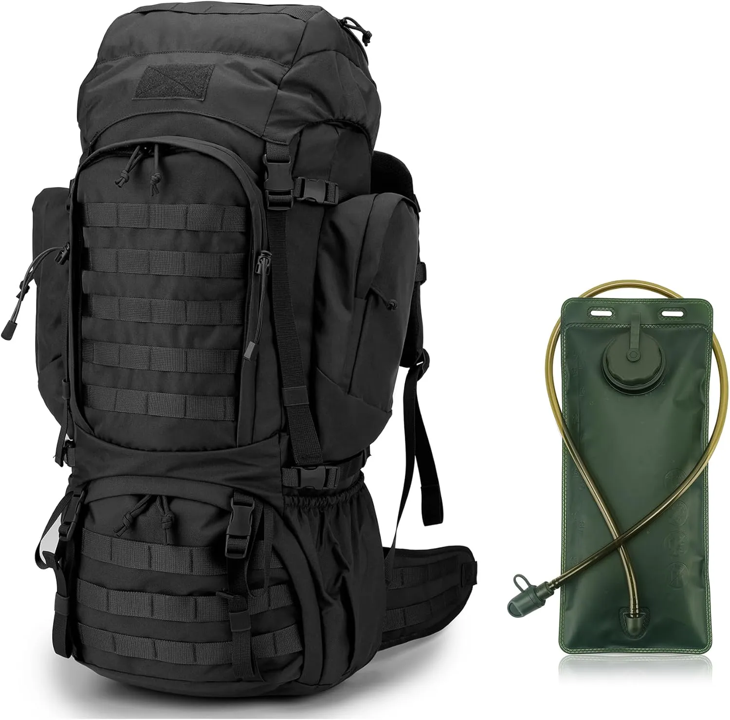 Mardingtop 60L Hiking Backpack   2.5 Liter Hydration Bladder