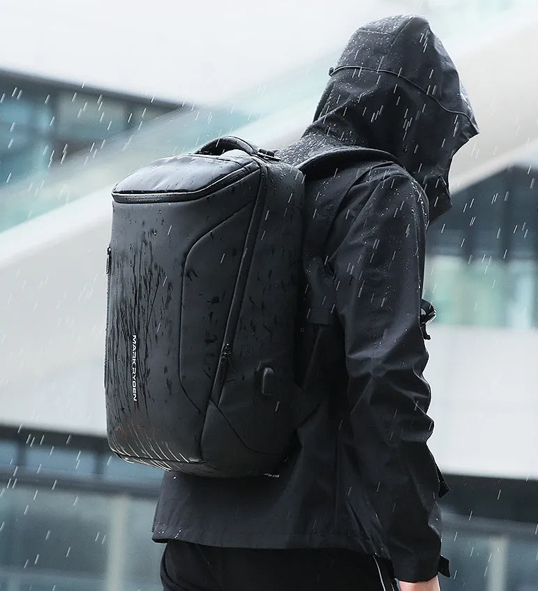 MARK RYDEN Business Backpack for Men, Waterproof High Tech Backpack with Sport Car Shape Design and USB Charging Port