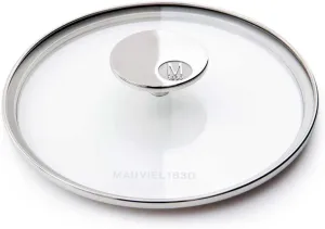Mauviel Glass Lid With Cast Stainless Steel, 9.4-in, Made in France