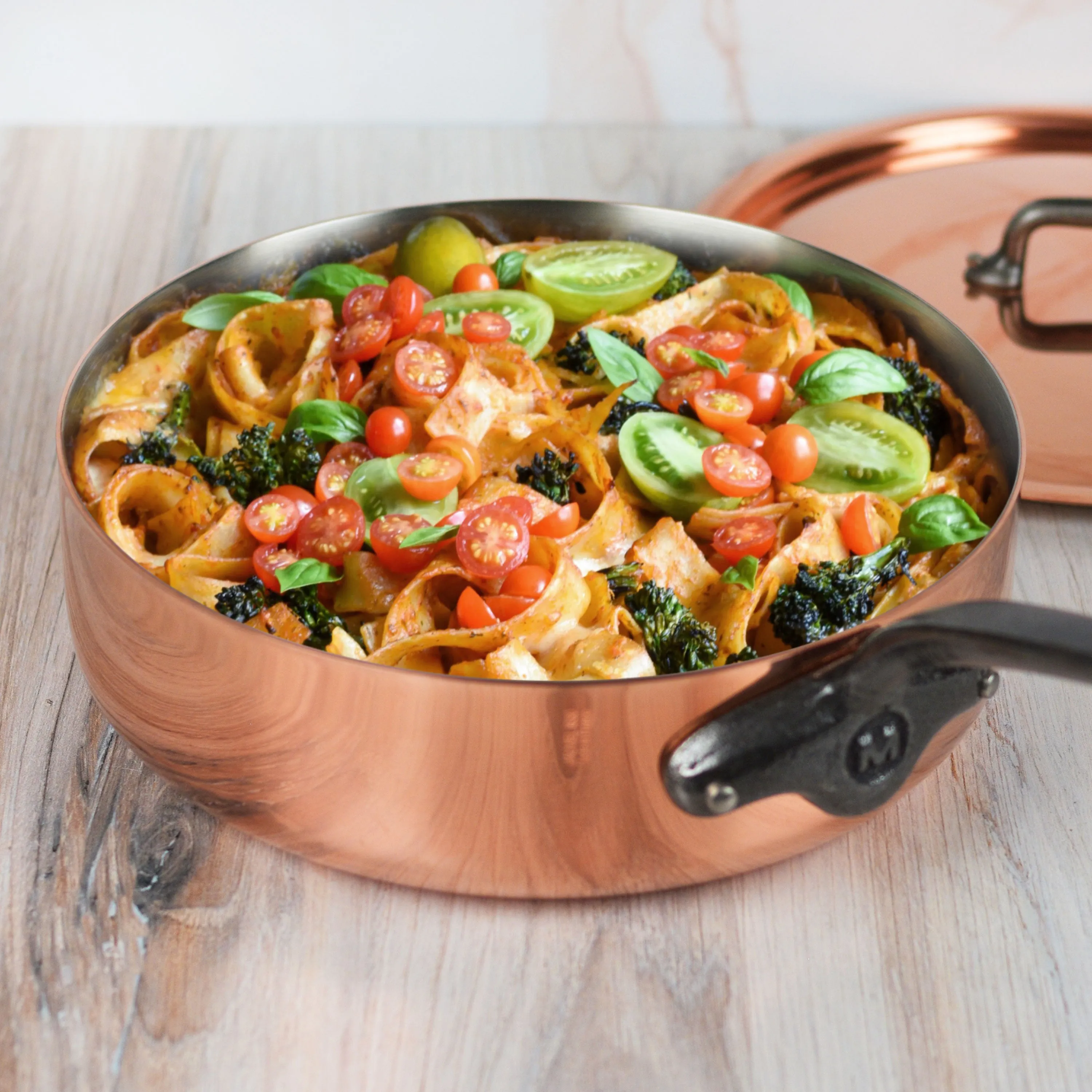 Mauviel M200Ci 3.4-quart Copper Saute Pan