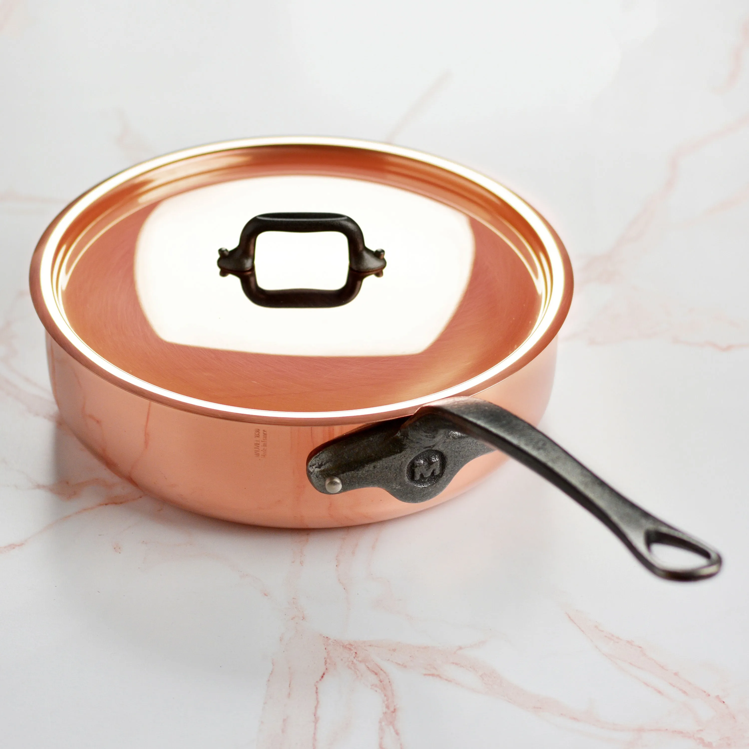 Mauviel M200Ci 3.4-quart Copper Saute Pan