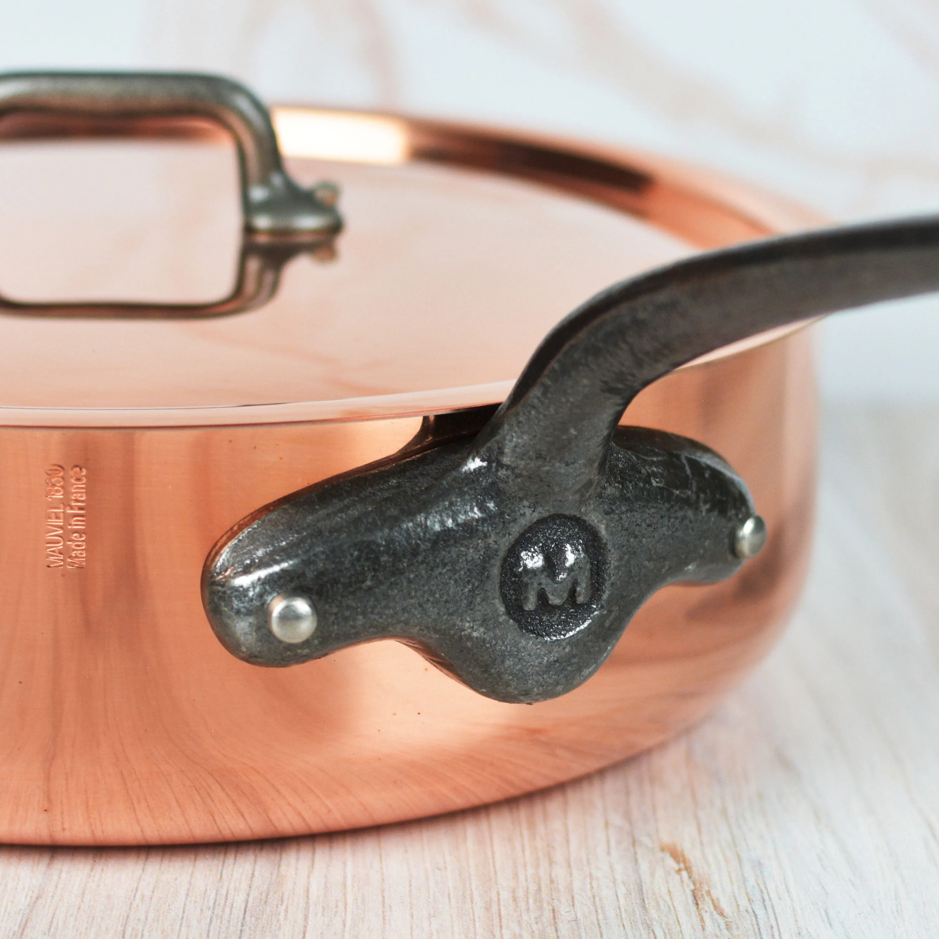 Mauviel M200Ci 3.4-quart Copper Saute Pan