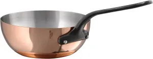 Mauviel M'Heritage M150CI 1.5mm Polished Copper & Stainless Steel Chef Pan With Cast Iron Handles, 2.1-qt, Made in France