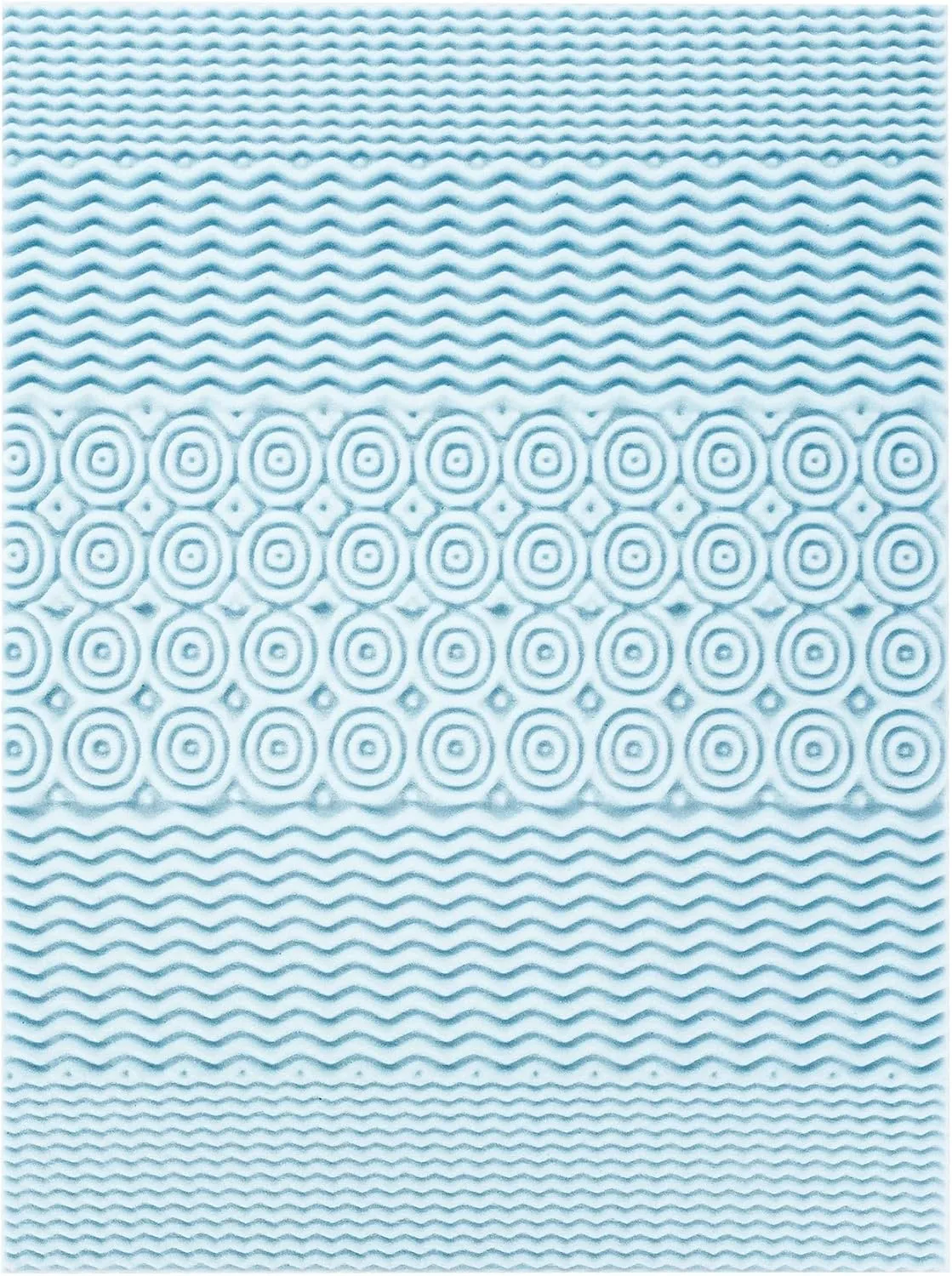 Mellow 4 Inch 5-Zone Memory Foam Mattress Topper, Cooling Gel Infusion, Queen