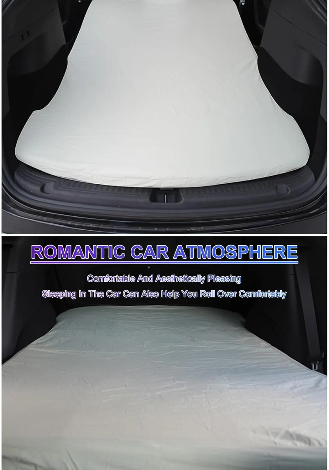 Memory Foam Camping Mattress, Portable Travel Car Camping Floor Mattress & Mattress Sleeping Pad for Sleepover Travel Bed