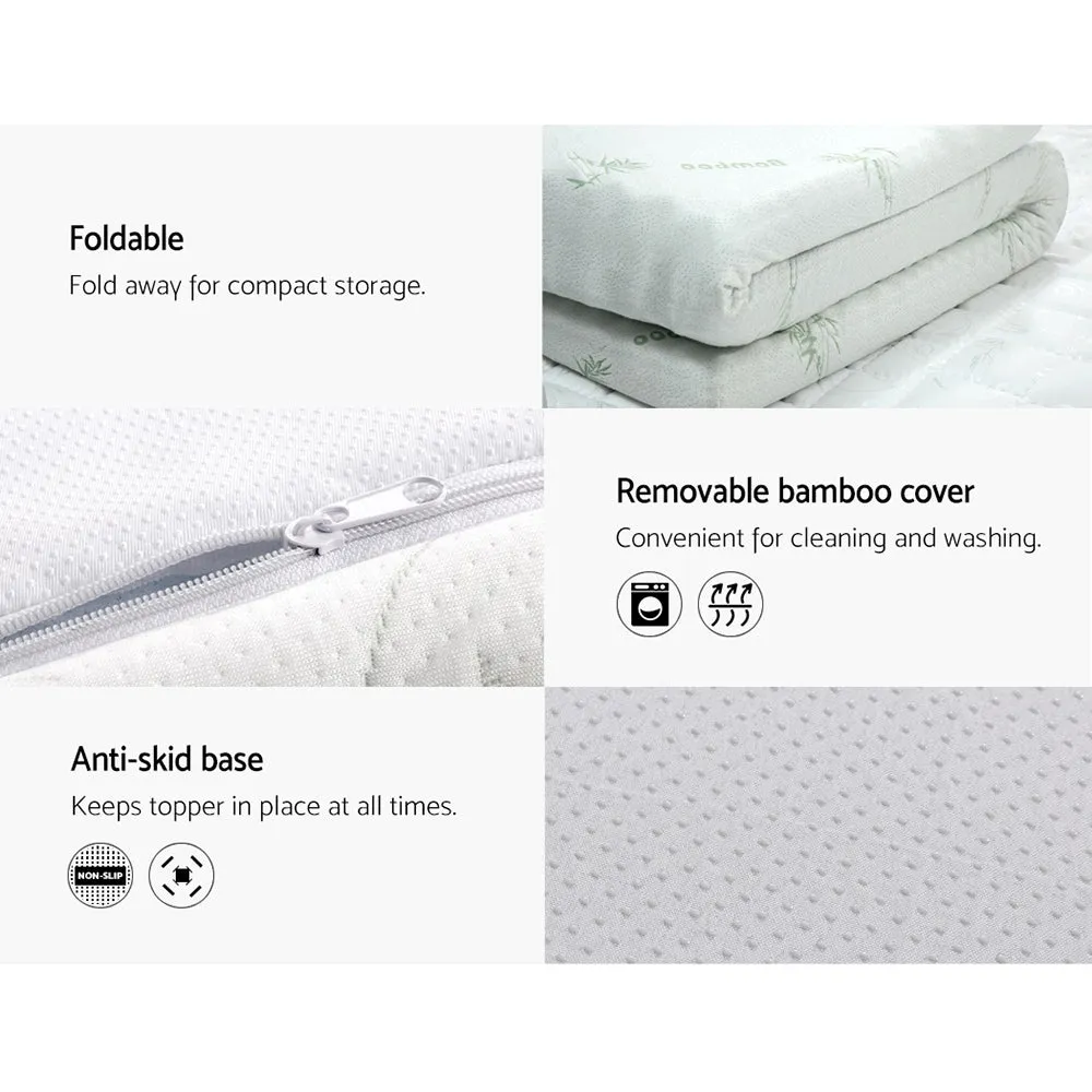 Memory Foam Mattress Topper Cool Gel 5Cm Single