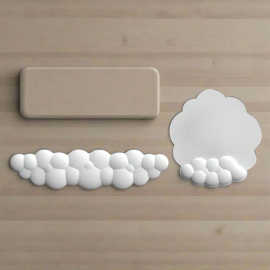 Memory Foam Mousepad with Wrist Support