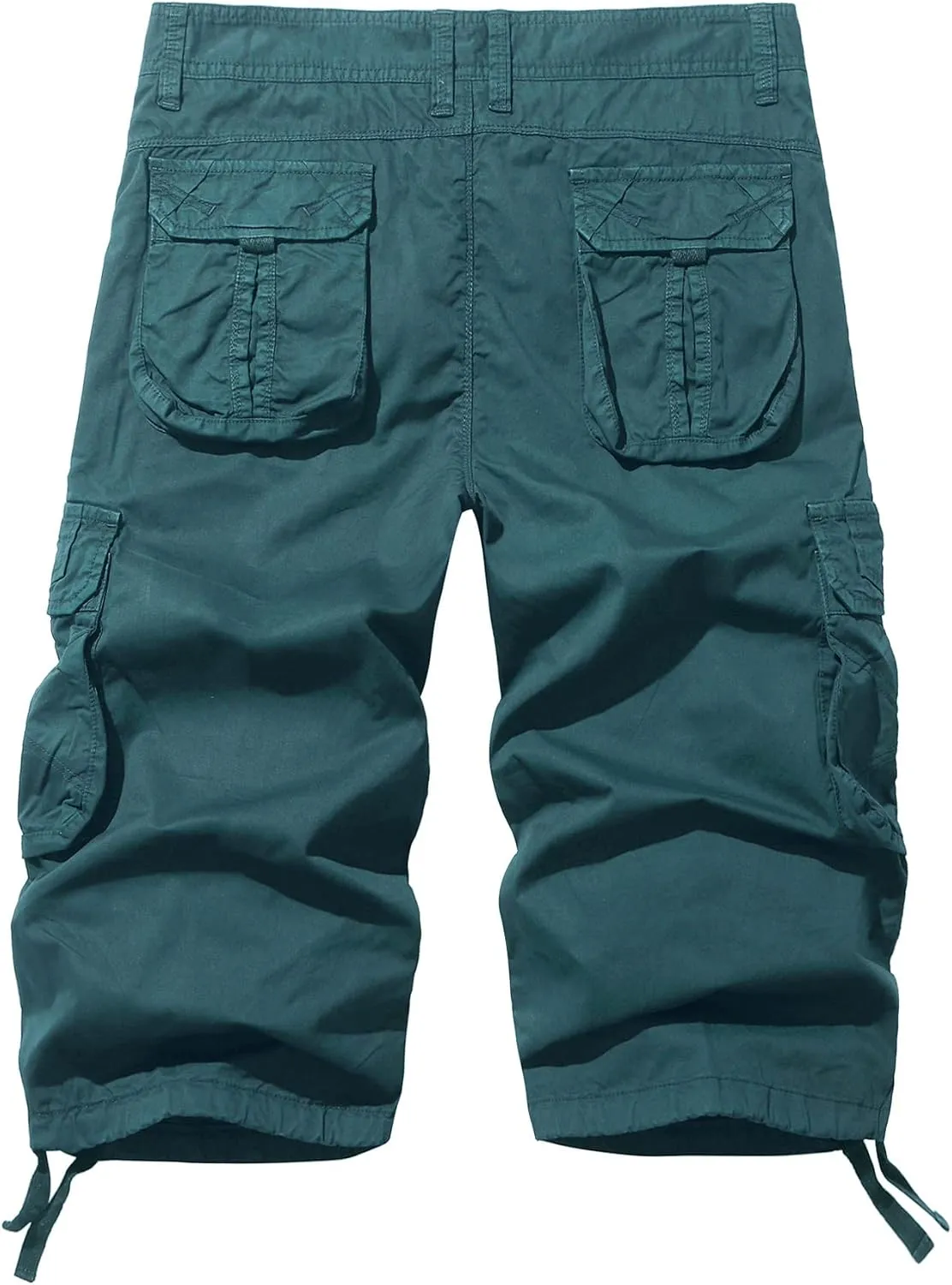 Men's Cargo Shorts 3/4 Cotton Relaxed Fit Below Knee Capri Cargo Pants