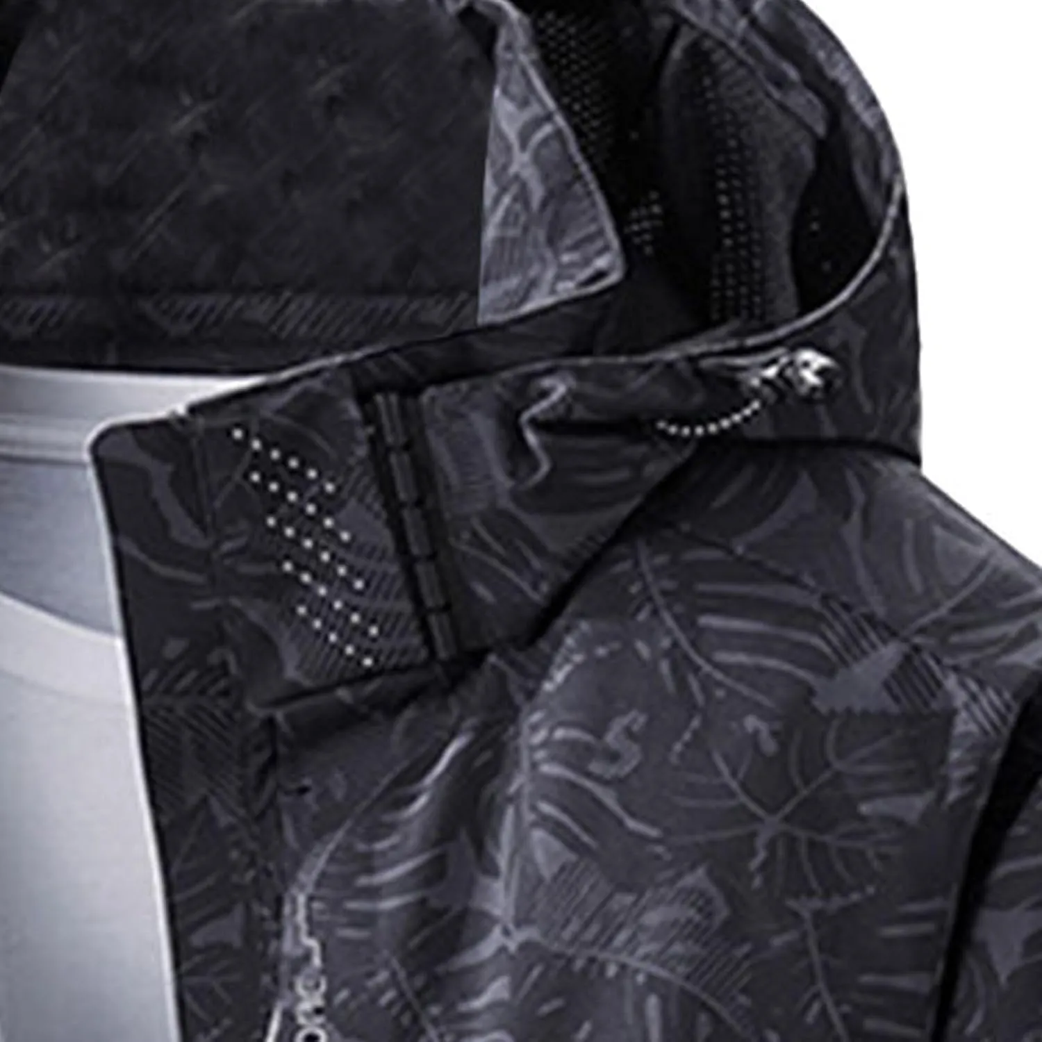 Mens Raincoat Hooded Long Sleeve Zipper with Pocket Outdoor Rain Jacket Waterproof Soft Windbreaker for Hiking Travel