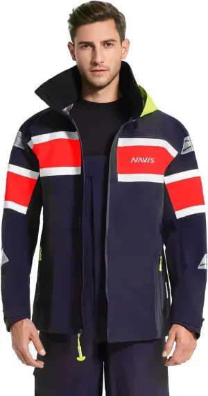 Men's Sailing Jacket - Ocean PRO 3-Layer Shell, Waterproof, Breathable, Durable Coat