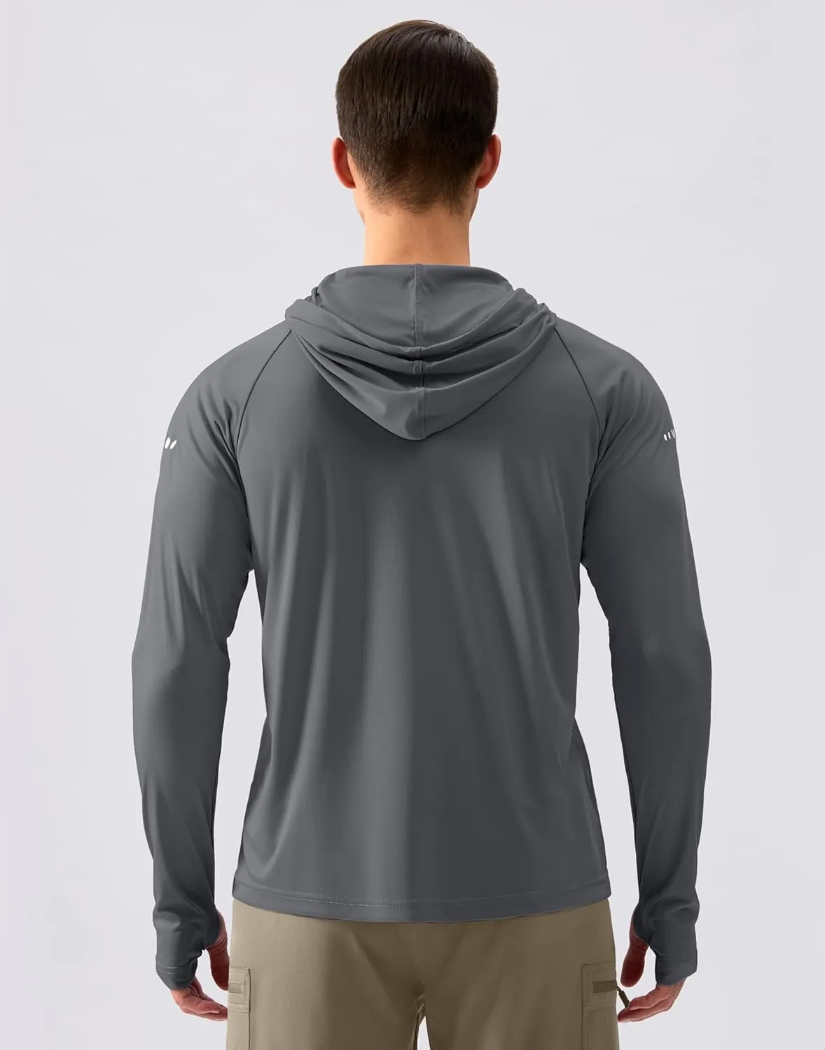 Men's Sun Protection Hoodie Shirt UPF 50  Long Sleeve Fishing Rash Guard UV SPF Summer Lightweight Hiking Shirt for Men