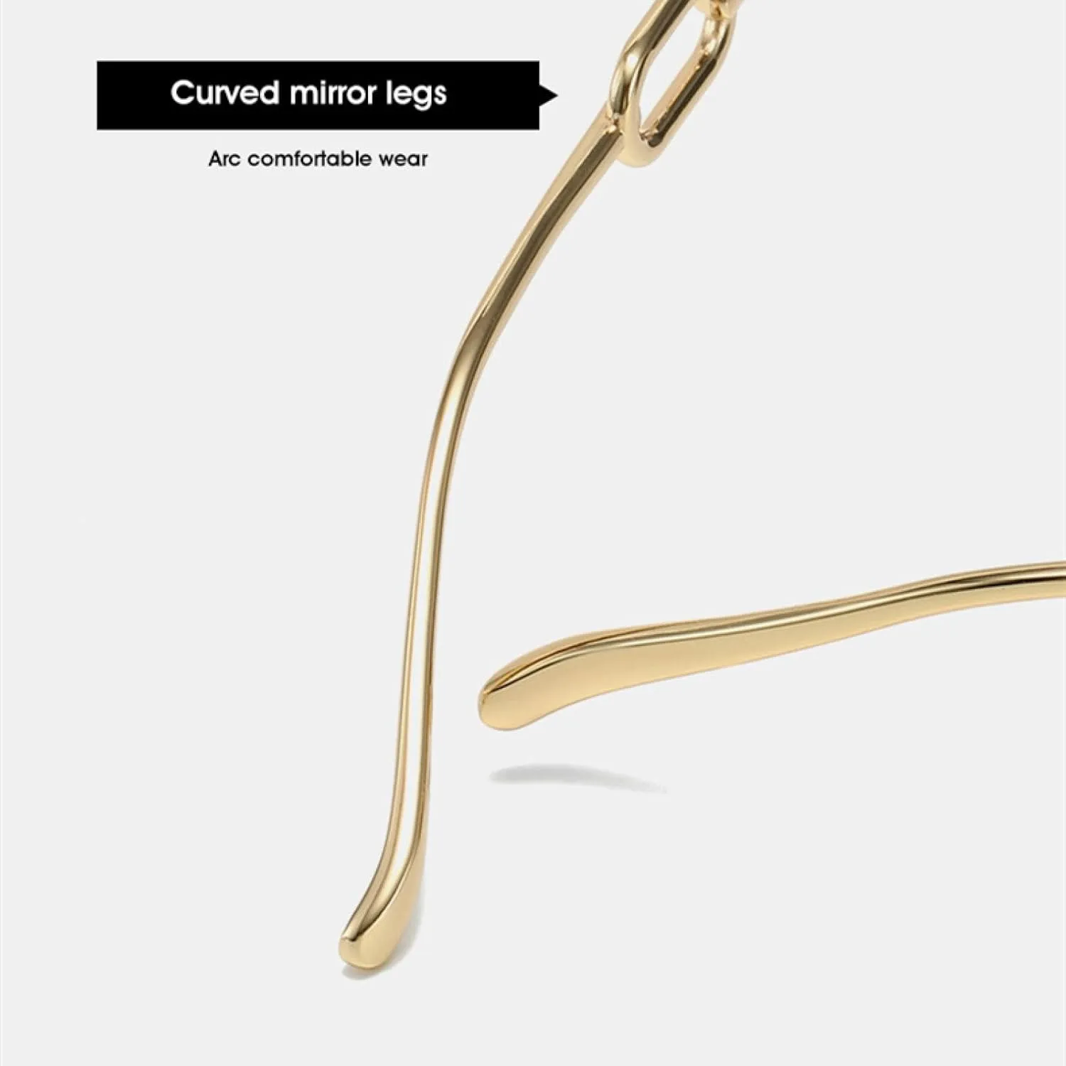 Metal Hollow-out Chain Leg Sunglasses Fashion Trend Street Catwalk Sunglasses