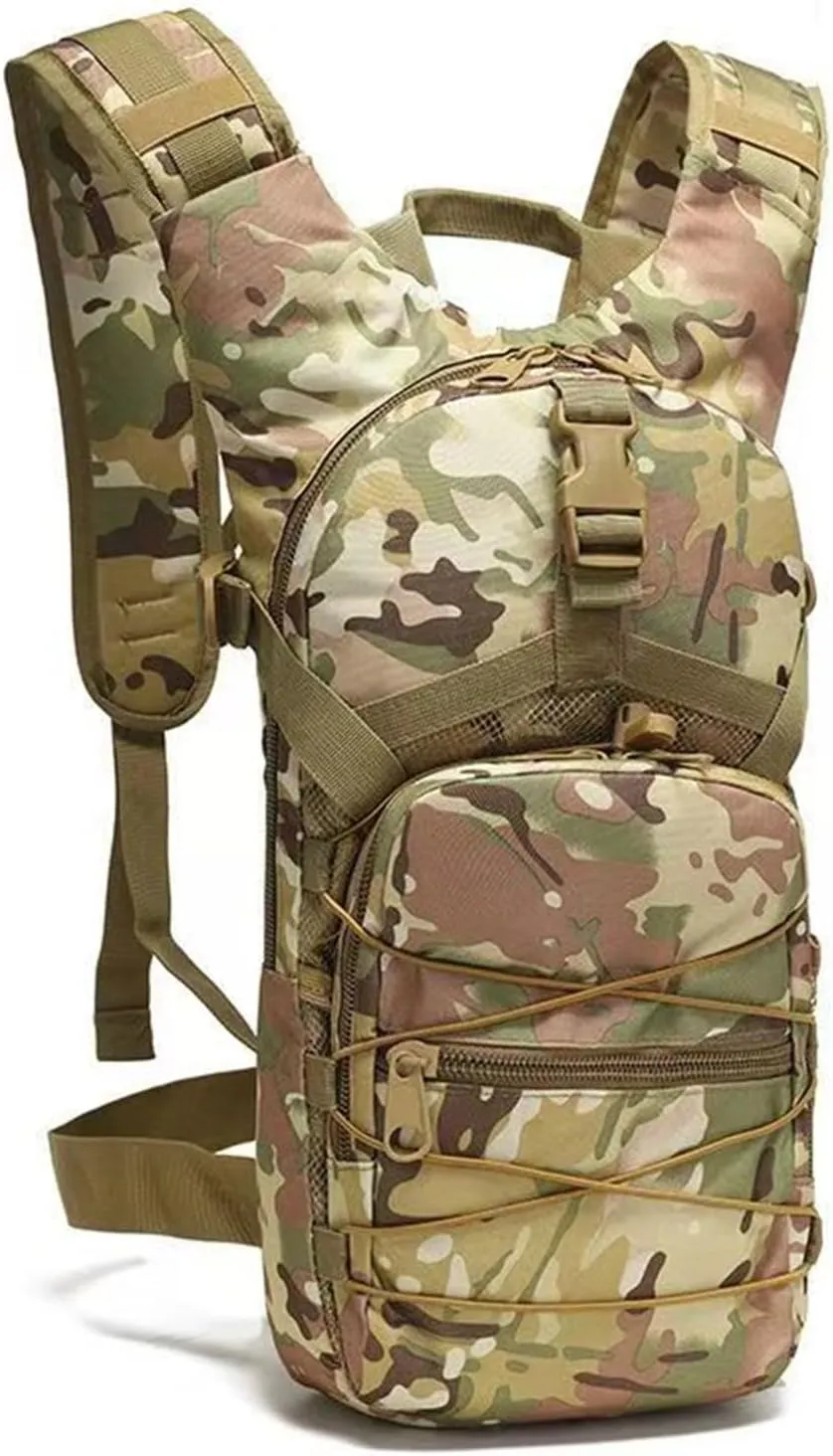 Military Molle Tactical Backpack, 15L Small Capacity Army Backpack for Hiking Cycling Camping Mountaineering Fishing Hunting Climbing Trekking Travel Sports