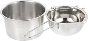 Mipcase 1Set Stainless Steel Melting Pot Compact Design for Cheese and Butter for Camping Picnic and Baking Durable Easy to Clean Heat Resistant Handle