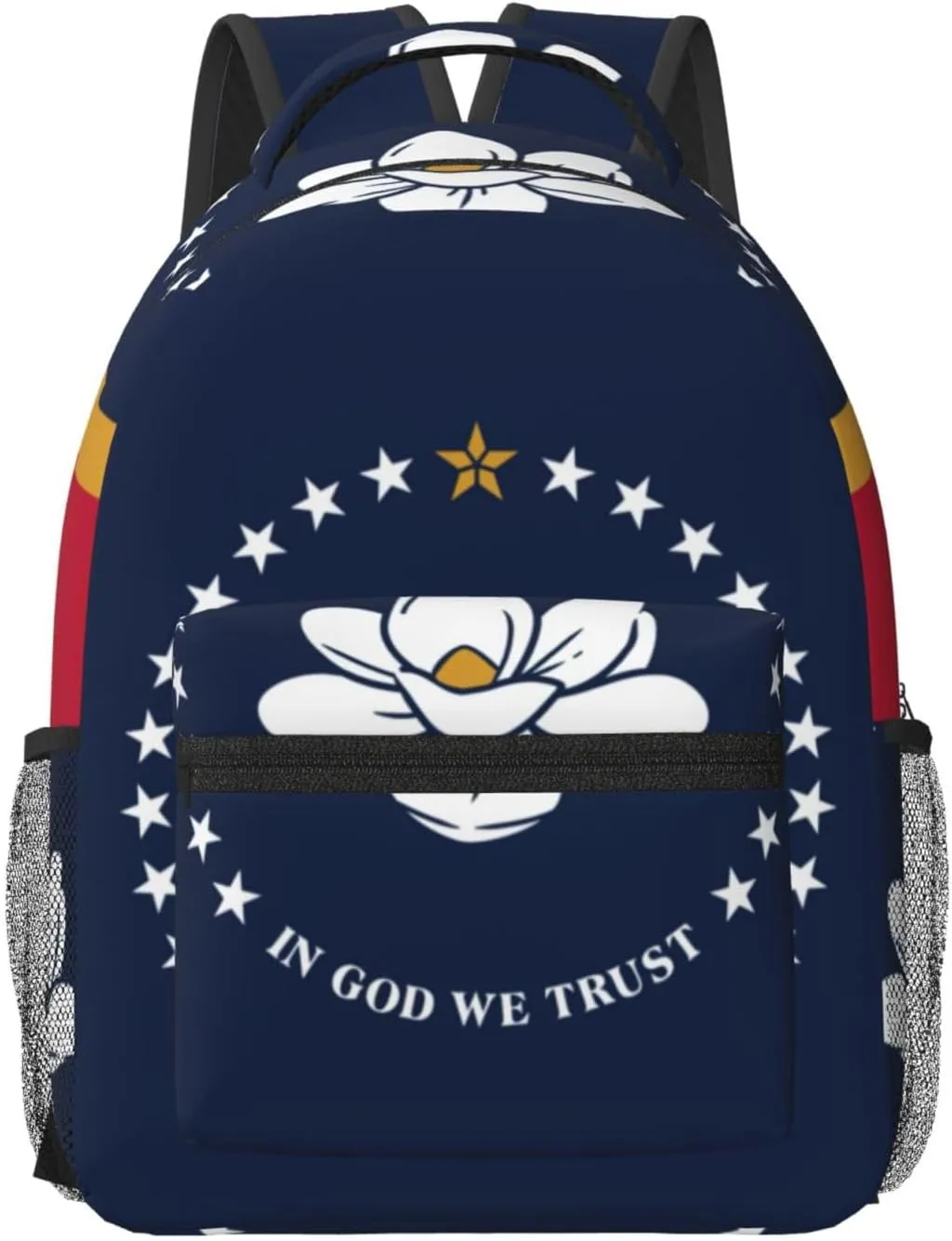 Mississippi State Flag Backpacks For Women Men,Travel Laptop Back Pack 16.5 Inch,Work Bag Personal Item Book Bags