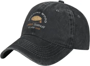 Morning Wood Lumber Company We Work Hard Classic Casquette Cap Lightweight Adjustable Comfortable Breathable Men Women Hat0 Black