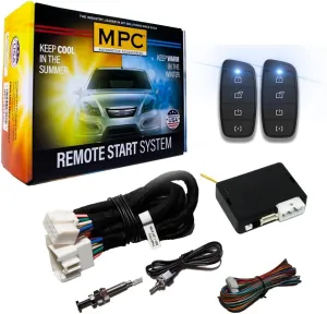 MPC Complete 2-Way Remote Start Kit Compatible with Toyota Highlander 2010-2013 G-Key - T-Harness - Firmware Preloaded - Includes (2) Extended Range 4-Button 2-Way Remotes - Up to 3,000 ft