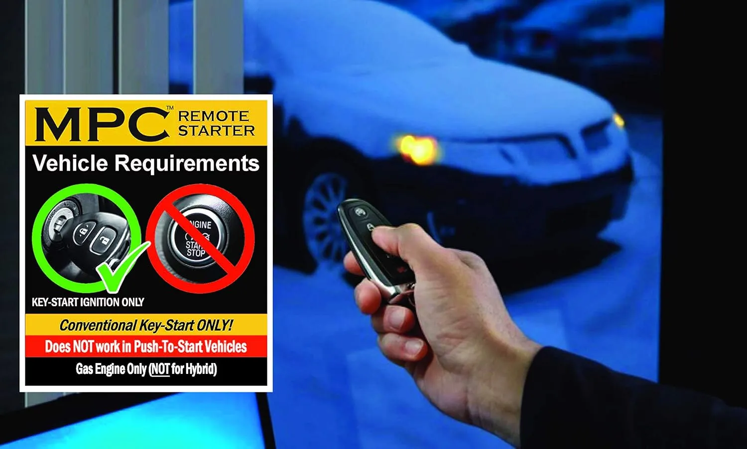 MPC Complete Remote Activated Remote Start Kit Compatible with Toyota Venza 2010-2016 - w/T-Harness - Firmware Preloaded