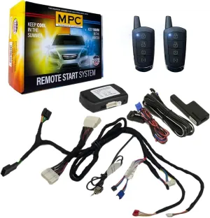 MPC Plug N Play Remote Starter Compatible with 2018-2019 Lexus NX300 |Gas| |Push to Start| with T-Harness - (2) Extended Range 4-Button 2-Way Remotes - Up to 1,500 ft - Firmware Preloaded