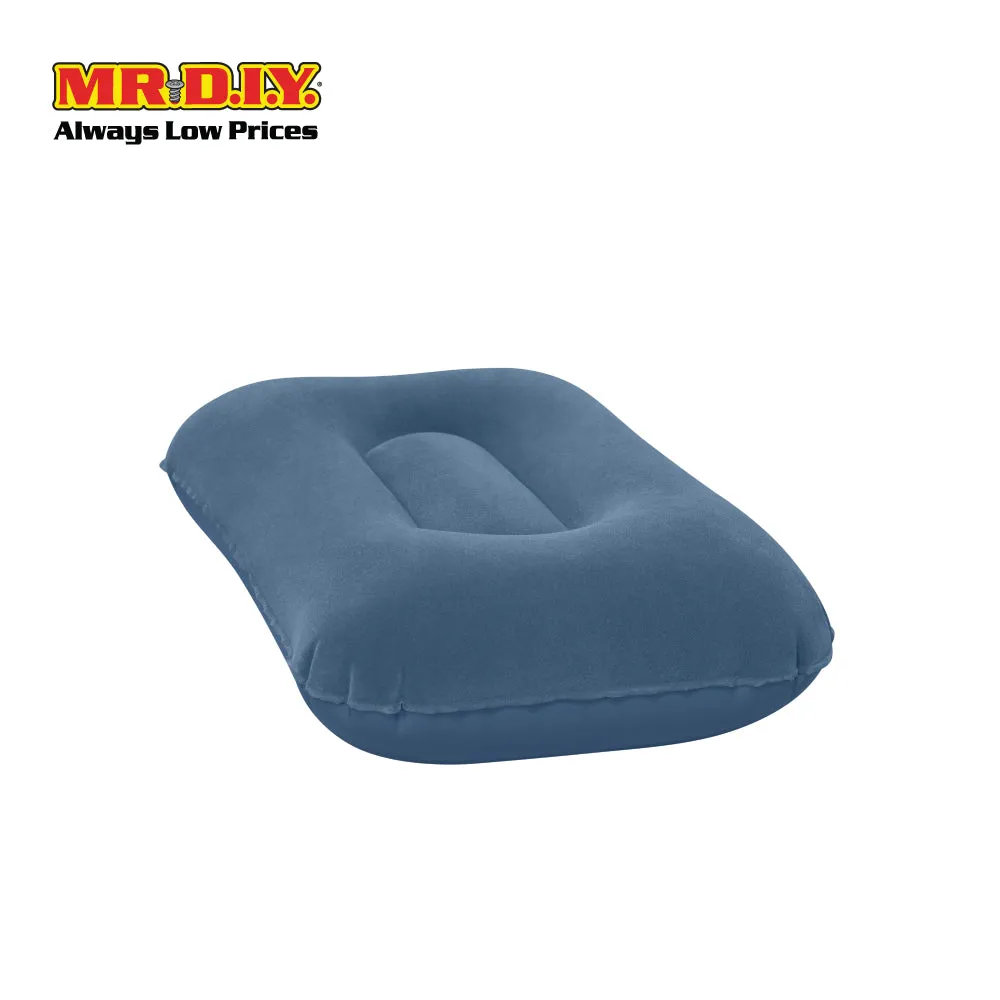 (MR.DIY) BESTWAY Flocked Travel Inflatable Air Sleeping Pillow (42cm x 26cm x 10cm)