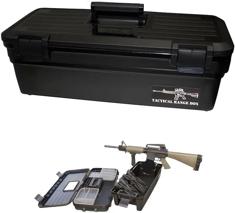 MTM TRB-40 Tactical Range Box for regular & tactical rifle, USA Made, Black