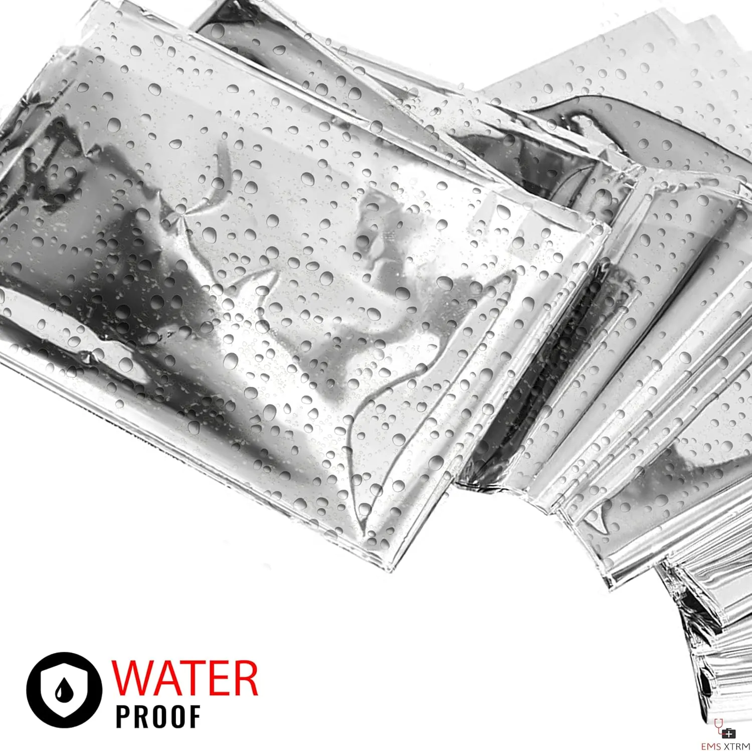 Mylar Emergency Blankets - Advanced Emergency Survival Blanket, Bulk Multi-Pack Options, Ideal for First Response and Outdoor Use, Emergency Space Blanket (10)