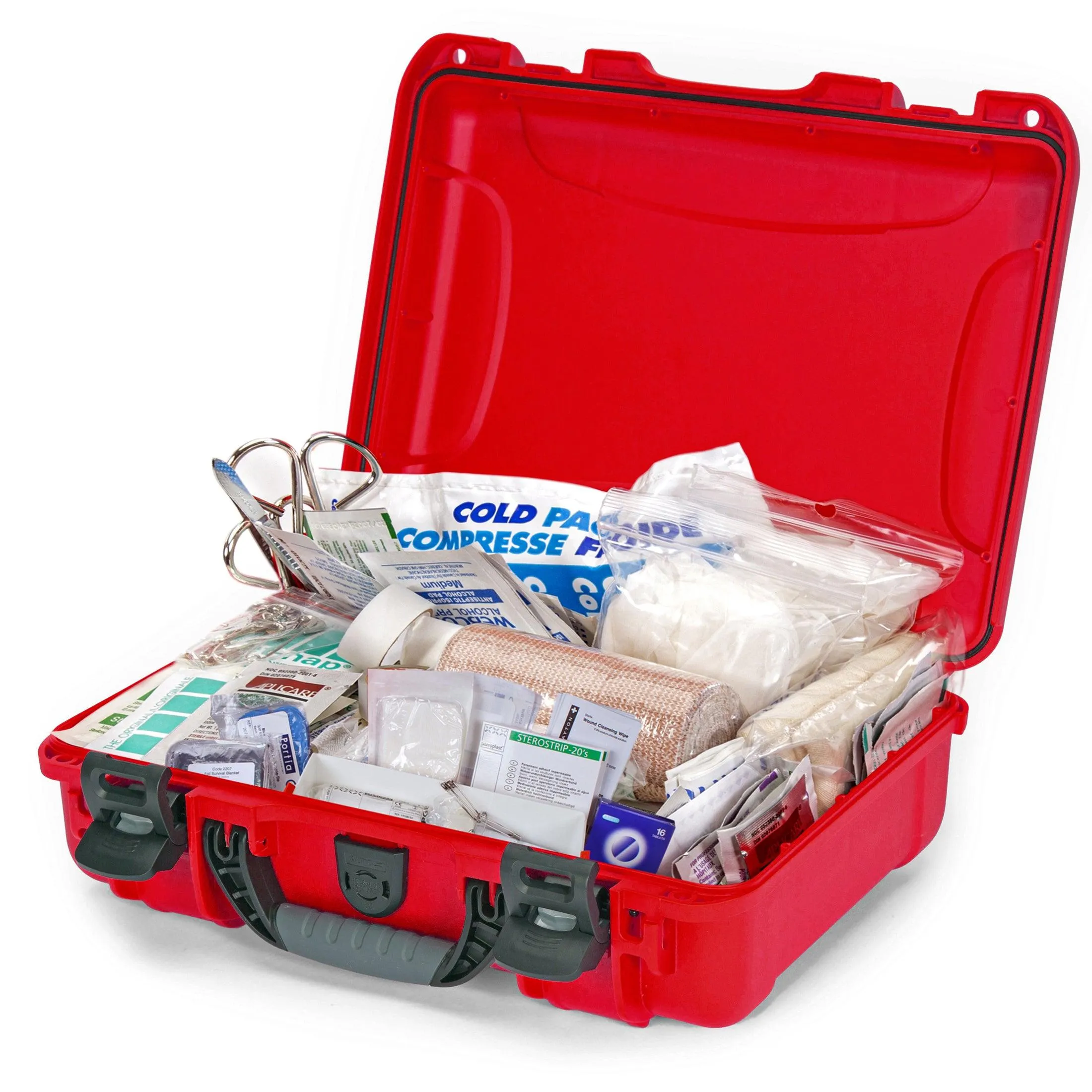 NANUK 910 First Aid Waterproof and Durable Case with First Aid Logo